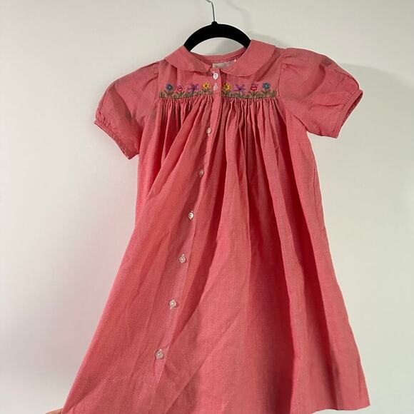 VINTAGE STRASBURG 2 Year Girl Cottagecore Floral Puff Sleeve Button Down Dress - Picture 11 of 11